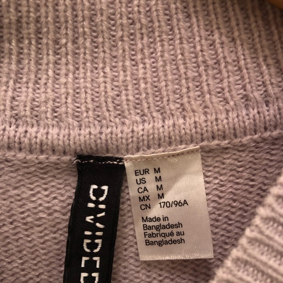 Cute lilac knit turtleneck sweater - Picture 2 of 2